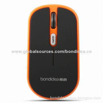 2.4G USB Optical Wireless Mouse with 800/1,200/1,600dpi Resolution